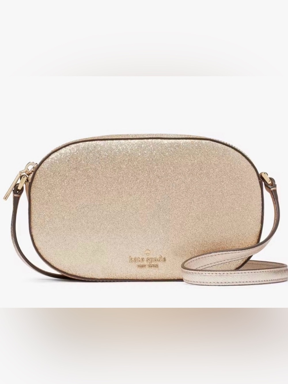 Kate Spade Glimmer Oval
Camera Crossbody Bag in Gold